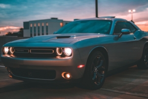 grey Dodge Challenger