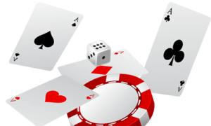 4 Aces, a Video Poker dice and casino chips
