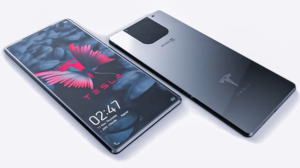 Tesla Pi Phone front and back views