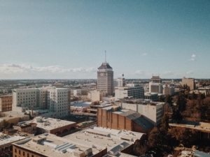 Fresno California skyline