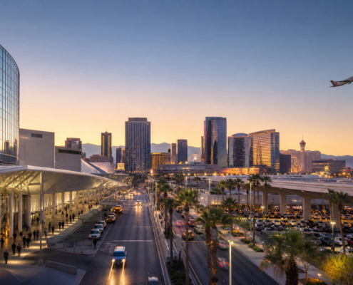 Las Vegas visitation editorial illustration