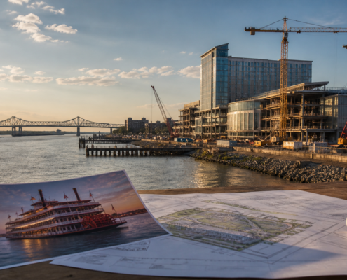 New Orleans casino relocation editorial news image