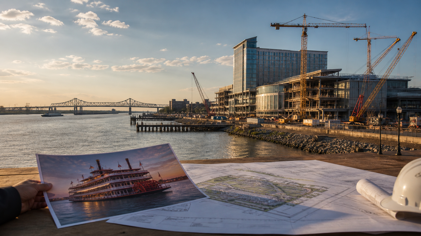 New Orleans casino relocation editorial news image