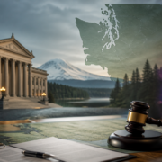 Unbranded Washington gaming regulation and courthouse scene