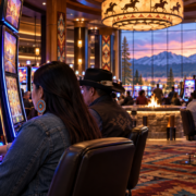 Editorial illustration of Class II gaming technology, tribal casinos, and slot-machine development