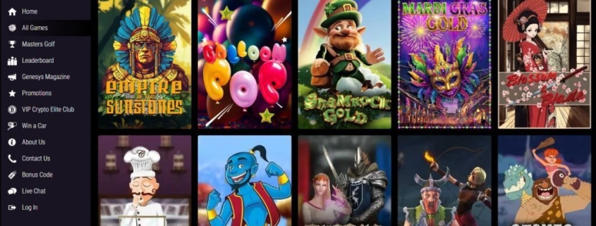 Black Lotus’s desktop games, as pictured in GamblingNerd’s review.