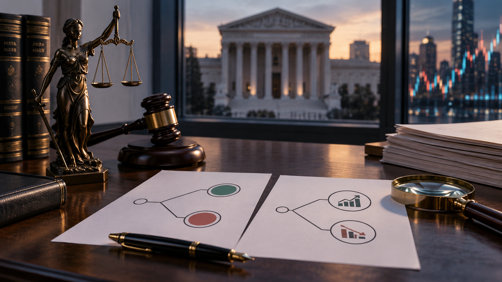 Editorial illustration of a regional casino lease review