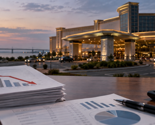 Editorial illustration for Delaware Casino Revenue: September Results Show a 5.4% Drop