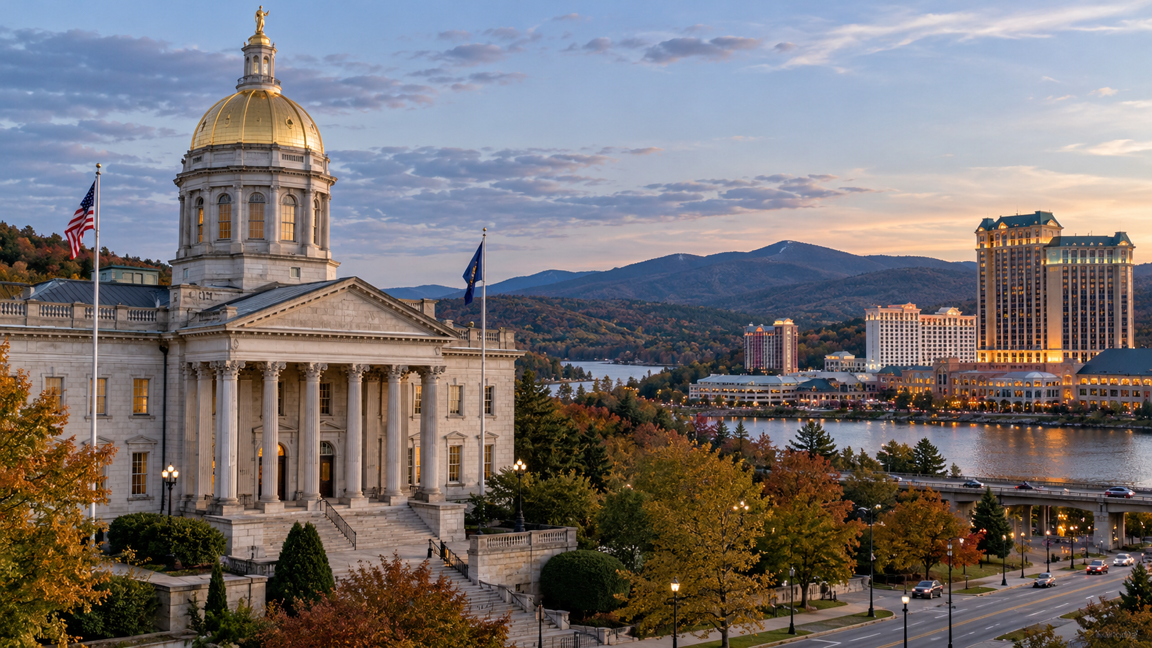 Editorial illustration for New Hampshire Casino License Revocation Survives Supreme Court Review