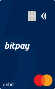 BitPay physical card with chip